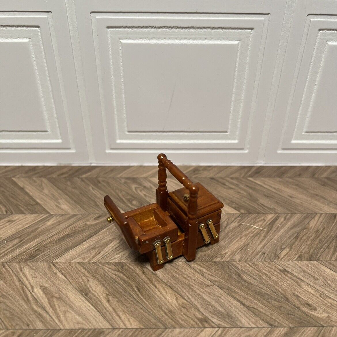 Muebles en miniatura OB11, modelo 1:12, caja de costura, lonchera, estuche para cosméticos, Blythe