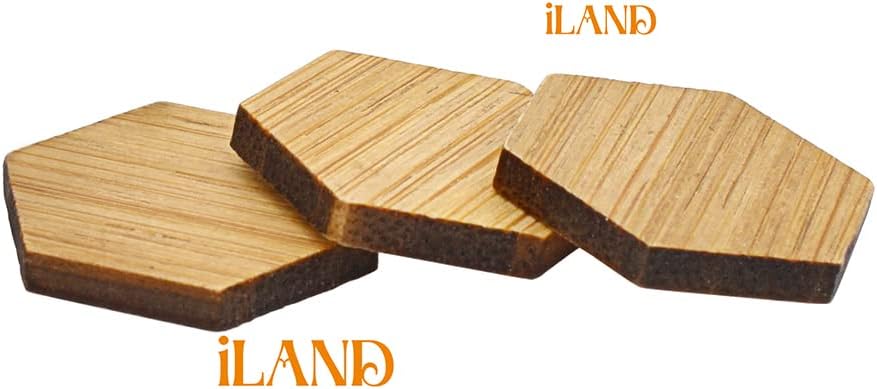 1:12 Scale Bamboo Dollhouse Flooring Miniature Wooden Floor Boards Hexagonal 48Pcs