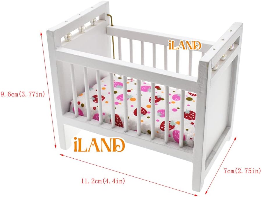 1:12 Scale Miniature Dollhouse Furniture Set Nursery Room Accessories 14 Pcs Lovely Decor