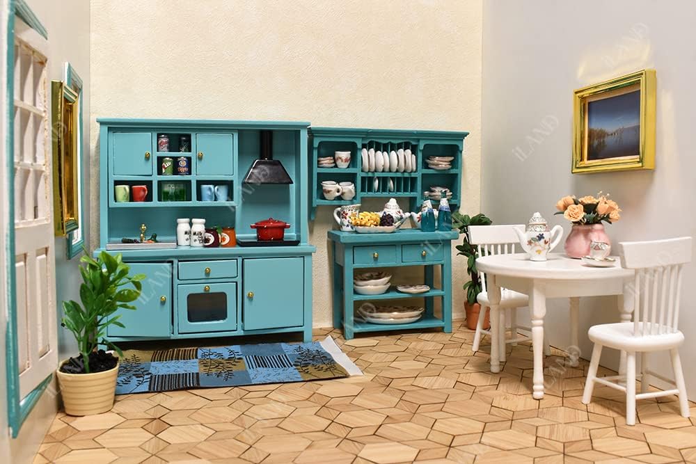 1:12 Scale Bamboo Flooring Miniature Dollhouse Varnished Wooden Floor Boards Diamond Shape 96Pcs