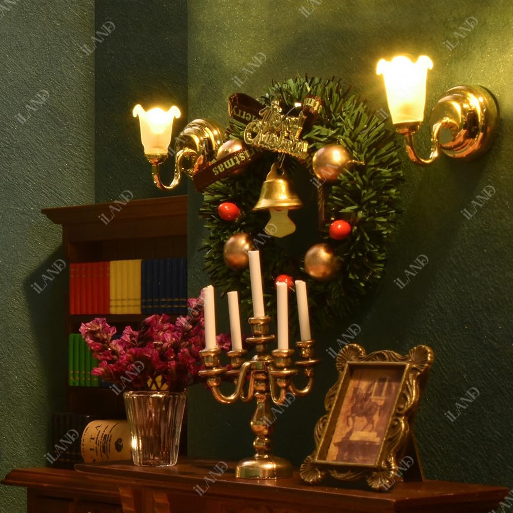 1:12 Scale Miniature Christmas Tree With Gifts Dollhouse Accessories For Elf Door Fairy Door Christmas Decorations