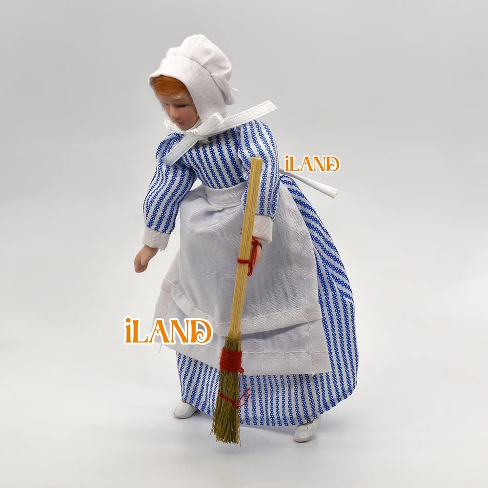 1:12 Scale Victorian Dollhouse Furniture Set Miniature Servant Dolls 4Pcs For Miniature Dollhouse