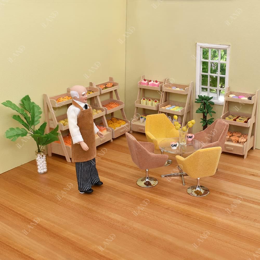 1:12 Scale Miniature Dollhouse Accessories Green Plants With Wall Hooks Set Miniature Furniture For Dollhouse Decor