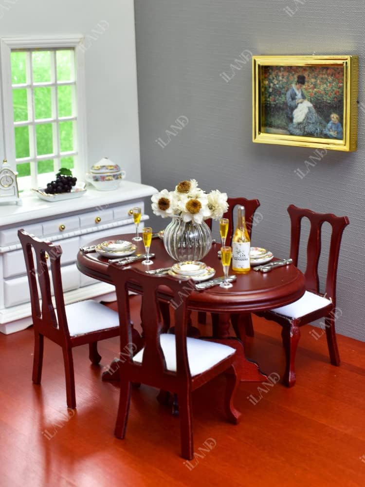 1:12 Scale Miniature Tea Set Tableware And Food For Dollhouse Furniture Elegant Dining Room Accessories