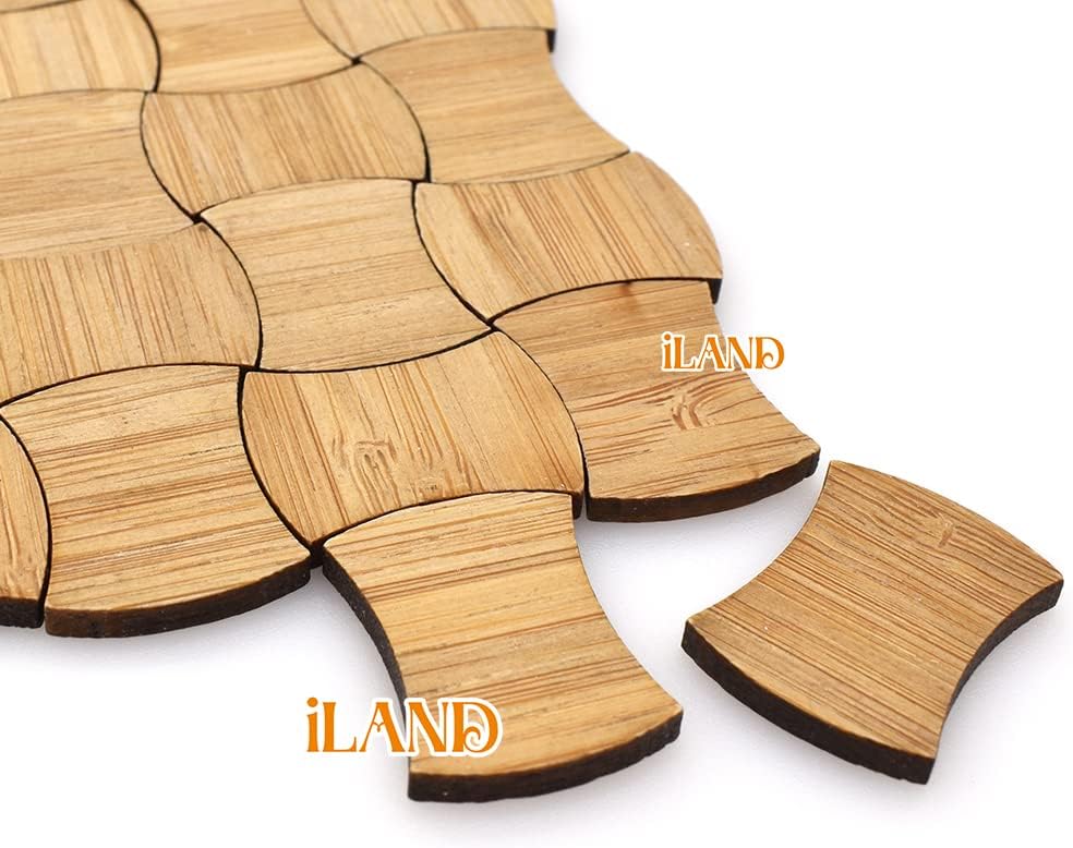1:12 Scale Bamboo Dollhouse Flooring Miniature Wooden Floor Boards For Dollhouse