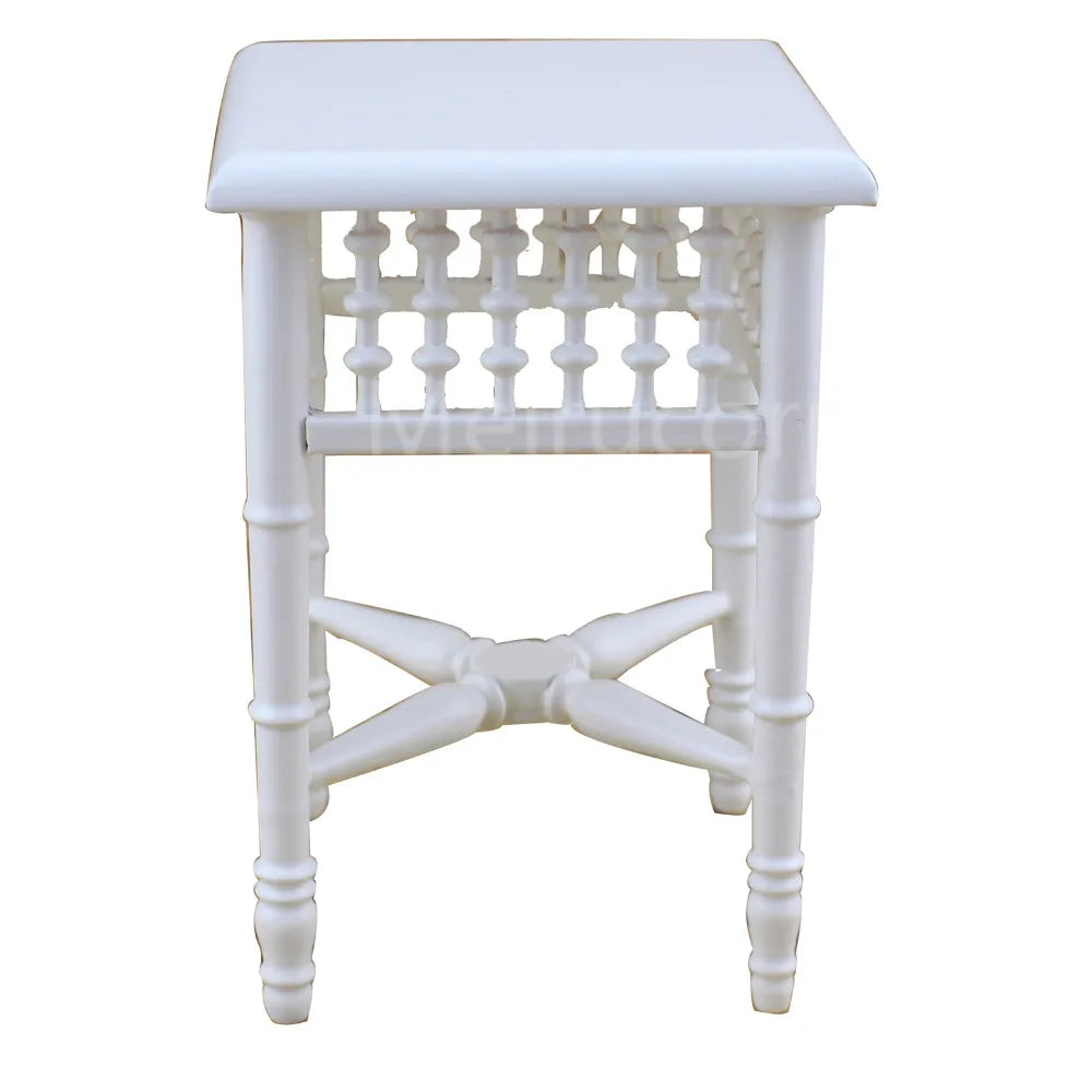 Mobilier de maison de poupée à l'échelle 1:6 - Table à thé carrée classique pour poupées BJD