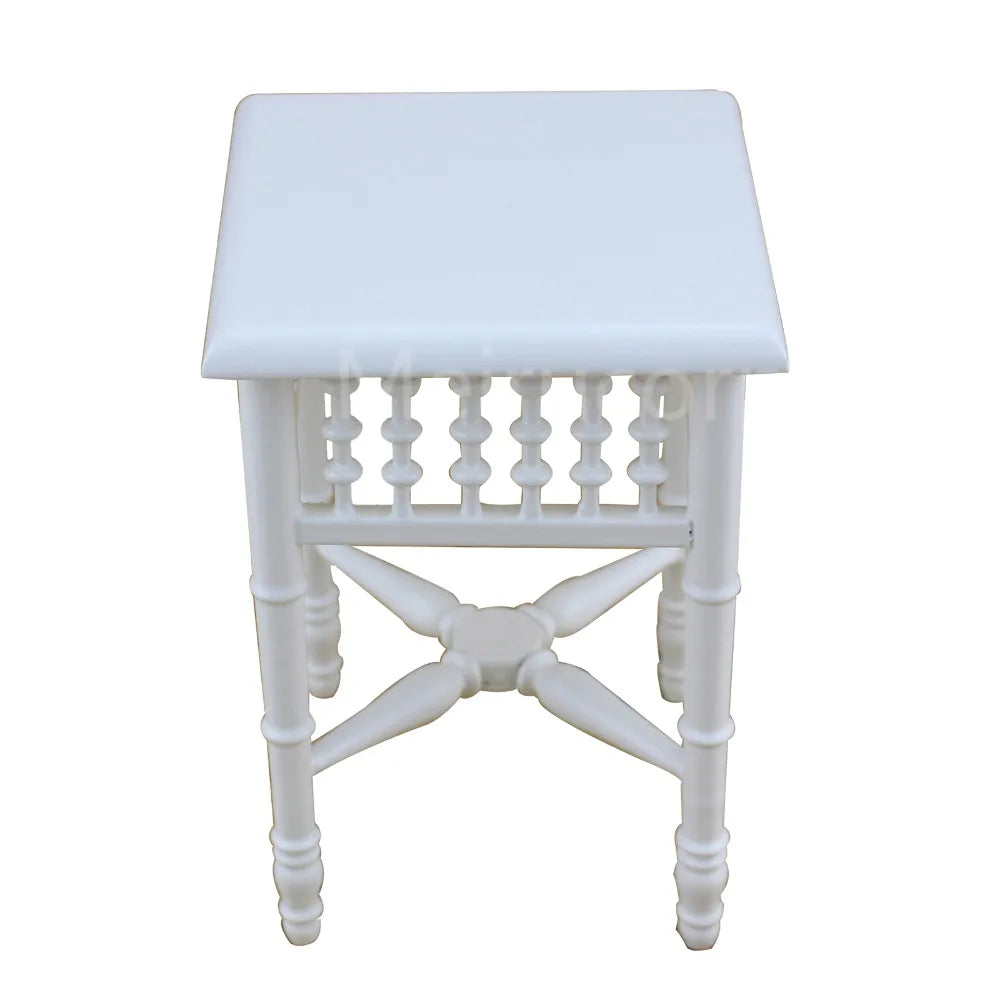 Mobilier de maison de poupée à l'échelle 1:6 - Table à thé carrée classique pour poupées BJD