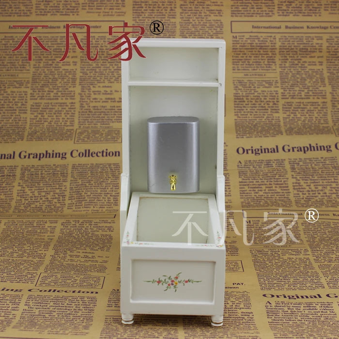 1:12 Scale Miniature Folding Bathtub Hand Painted White Dollhouse Furniture