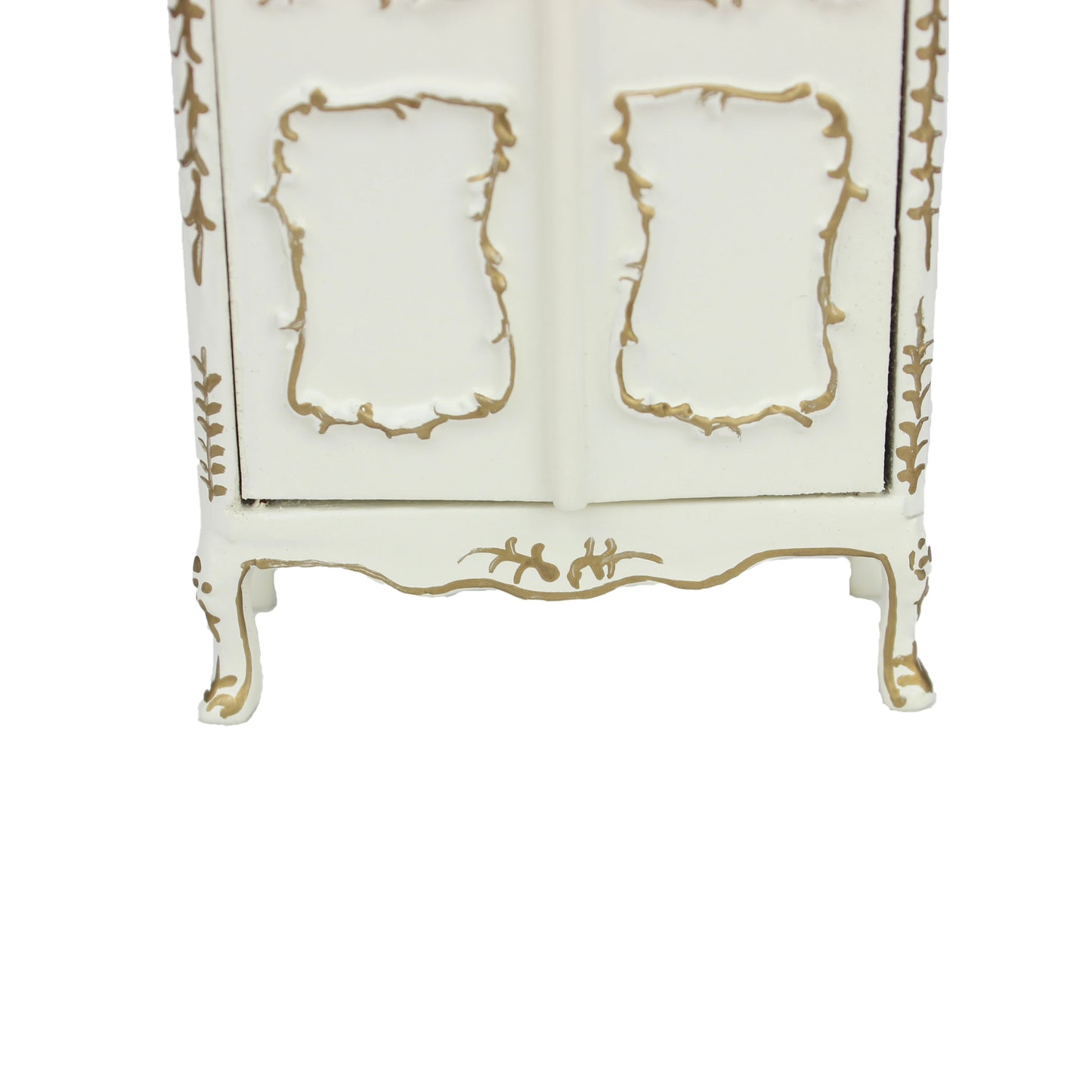 Armario boutique de madera dorado hecho a mano a escala 1:12, muebles para casa de muñecas en miniatura