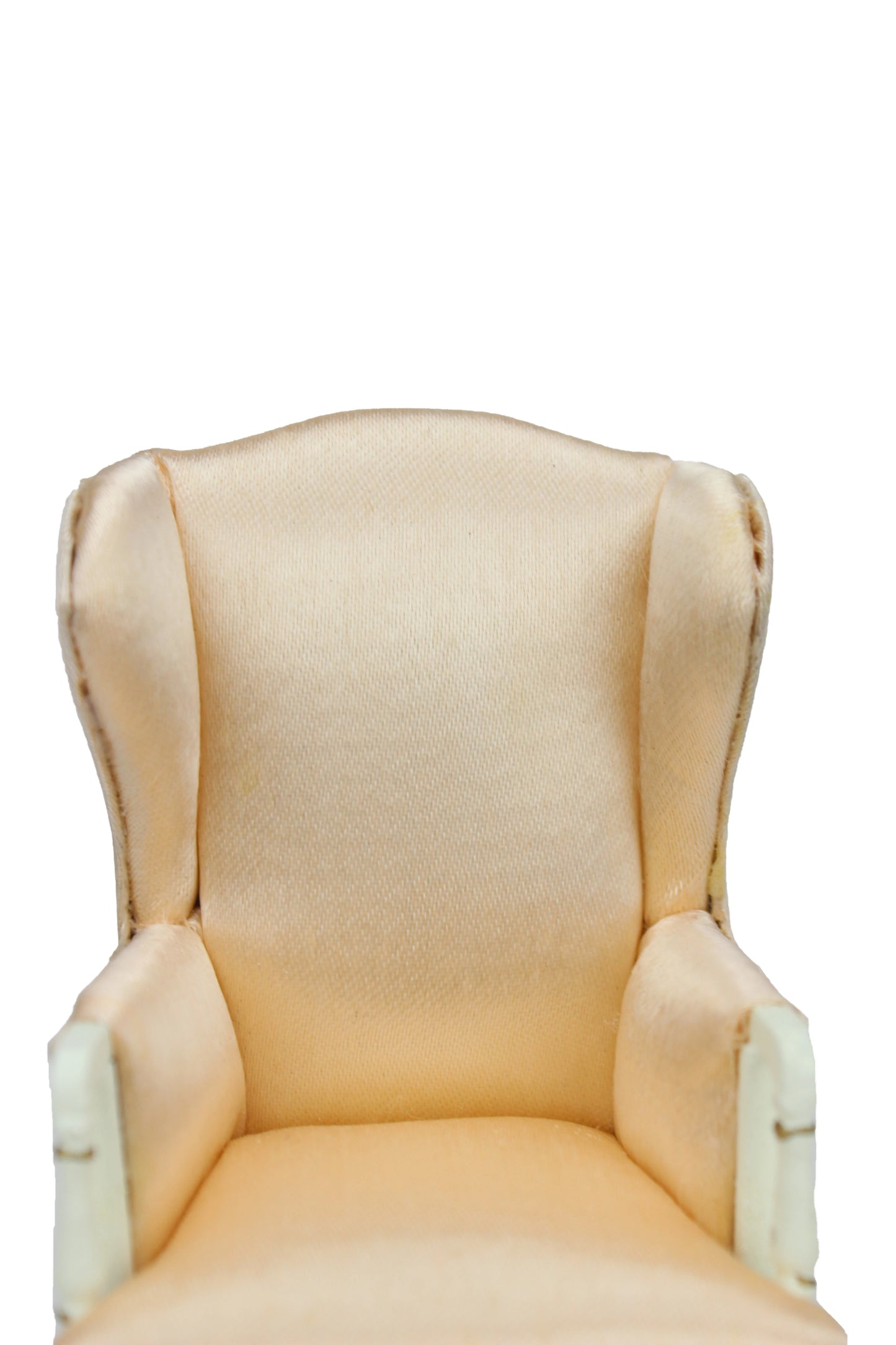 1:12 Scale Miniature White Wooden Handmade Rocking Chair Dollhouse Furniture