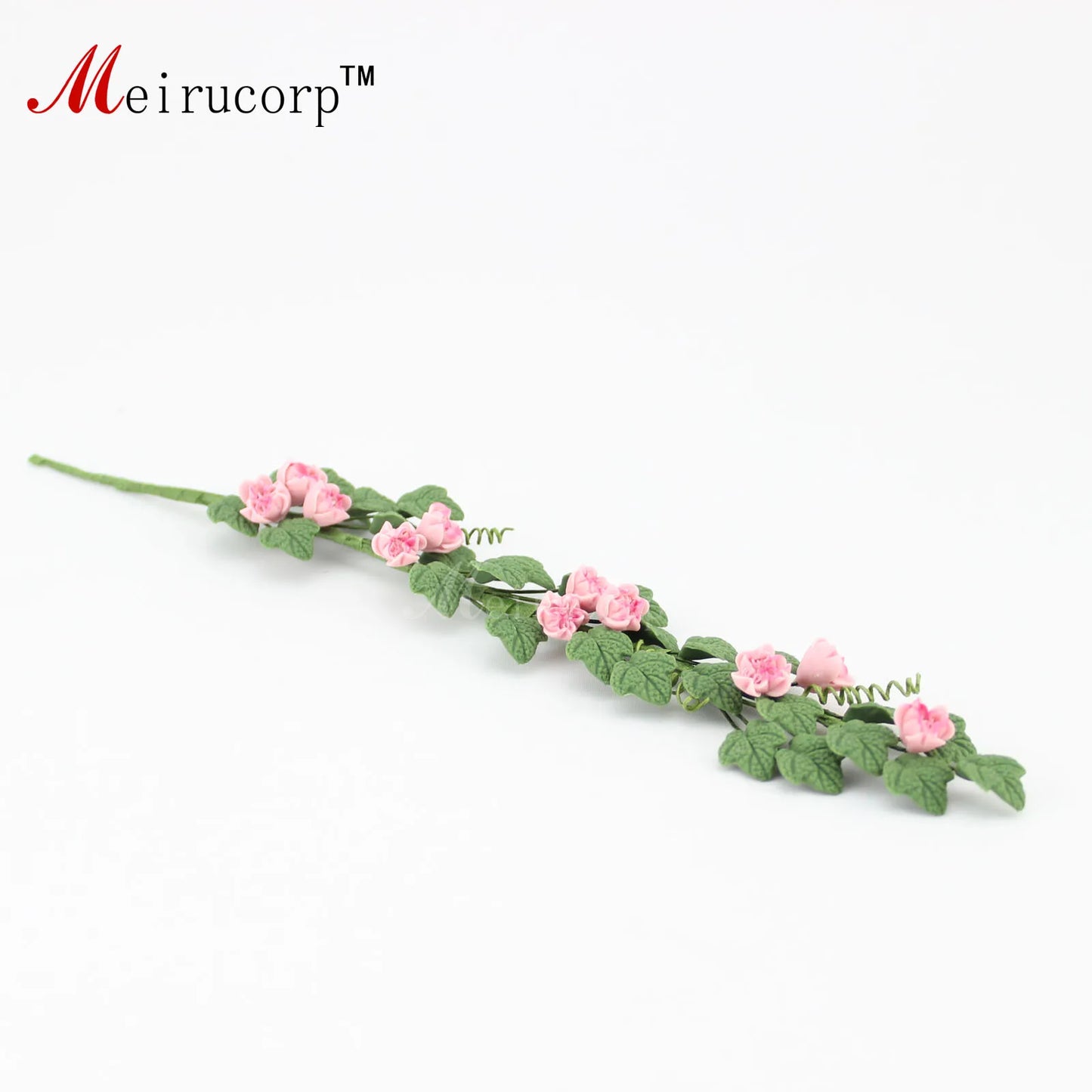 Enredadera de flores flexible en miniatura para casa de muñecas a escala 1:12 para decoración de accesorios