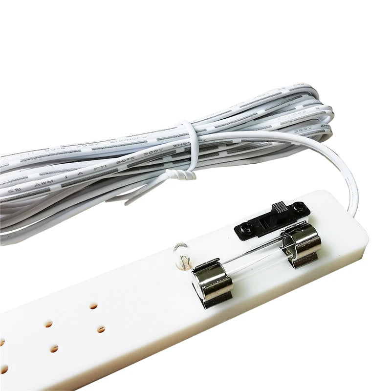 1:12 Scale Dollhouse Miniature Power Supply Adapter Transformer Strip Multiple Socket For Miniature Lamp Light Dollhouse Accessories