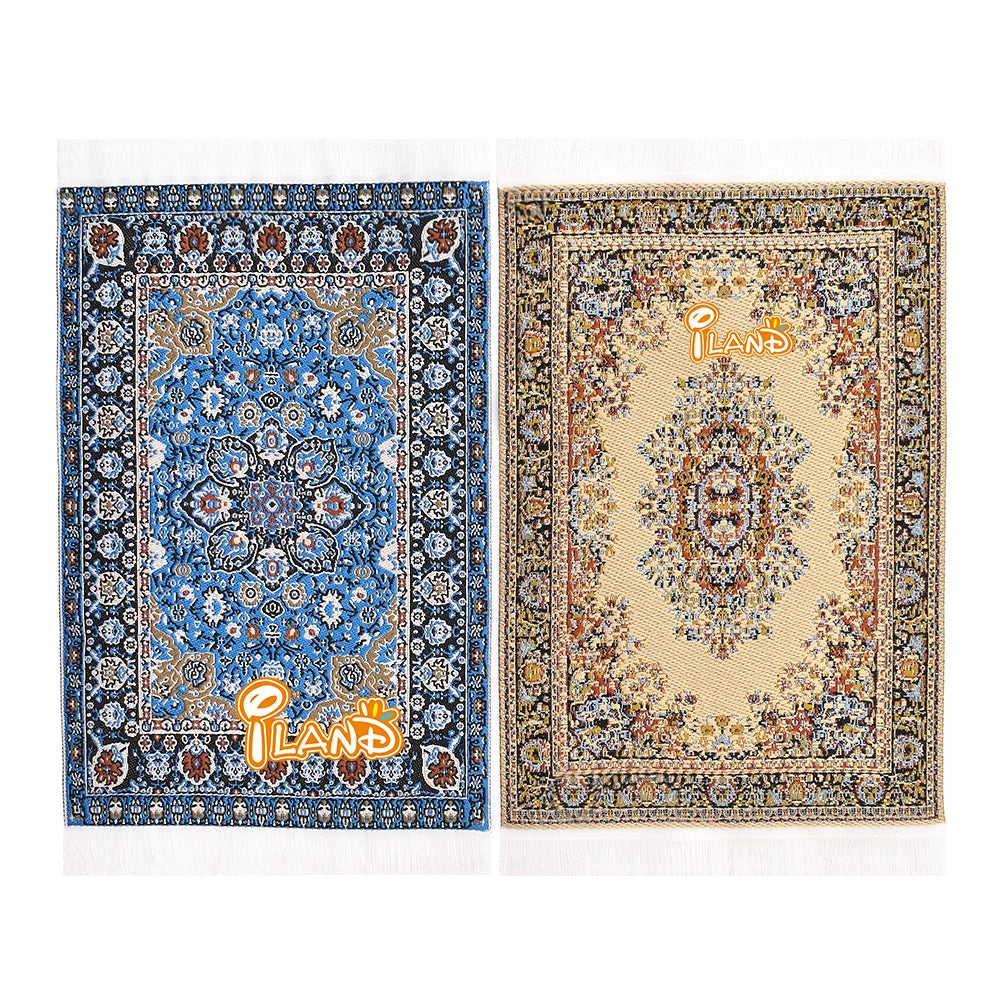 1:12 Scale Miniature Carpet Rug Floor Mat For Dollhouse Mini Furniture Living Room Accessories Decoration