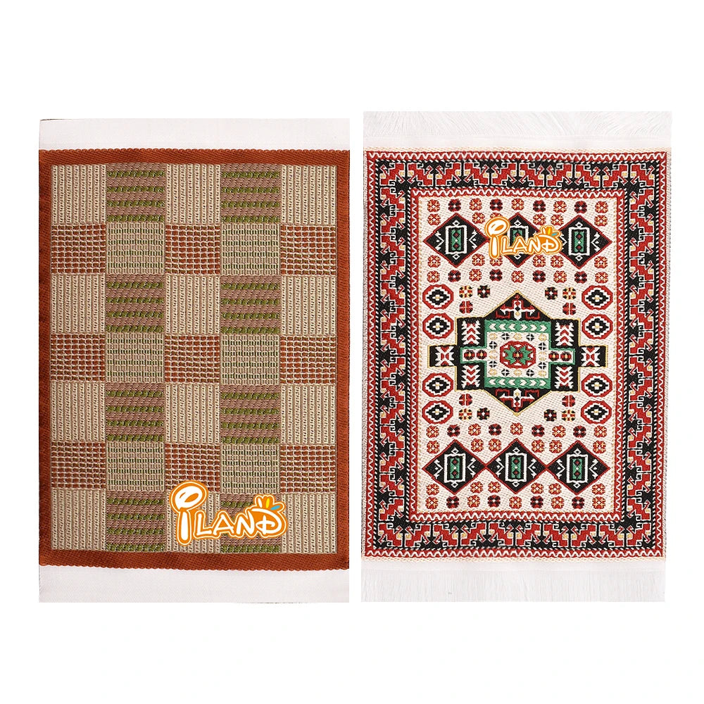 1:12 Scale Miniature Carpet Rug Floor Mat For Dollhouse Mini Furniture Living Room Accessories Decoration