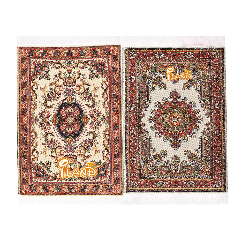 1:12 Scale Miniature Carpet Rug Floor Mat For Dollhouse Mini Furniture Living Room Accessories Decoration