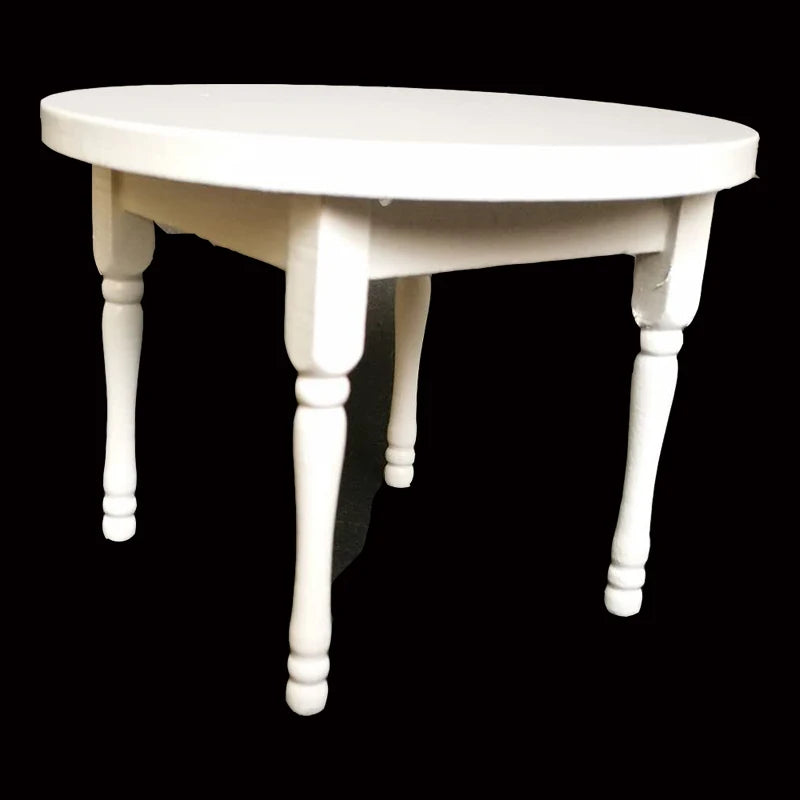 1:12 Scale Miniature Dining Table And Chairs Set For Dollhouse Accessories Miniature Furniture