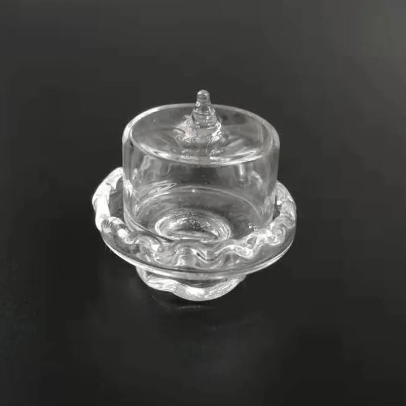 Pot en verre miniature transparent à l'échelle 1:12, pour maison de poupée, cuisine, chambre, jouet pour enfants, cadeau, jeu de simulation, accessoires de meubles miniatures