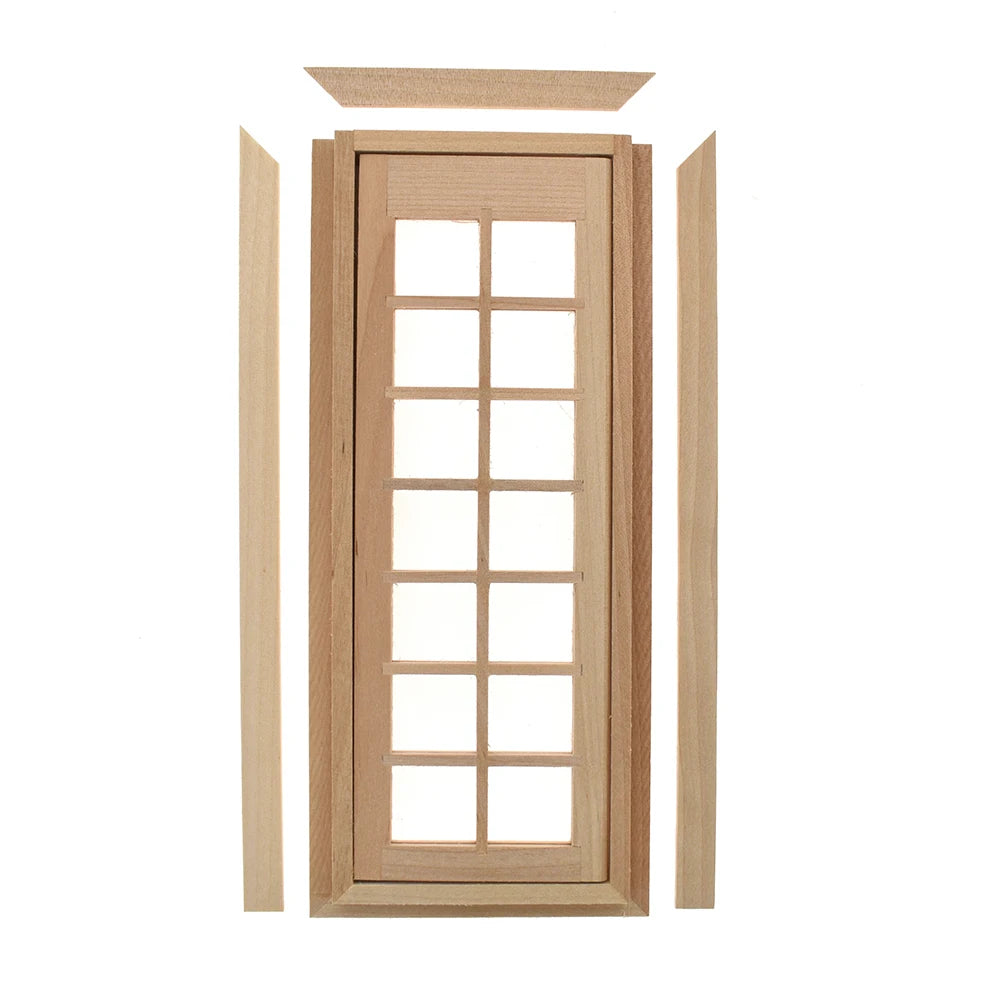 1:12 Scale Miniature Wooden Cabinet Dollhouse Furniture Mini Bookshelf Living Room Decor