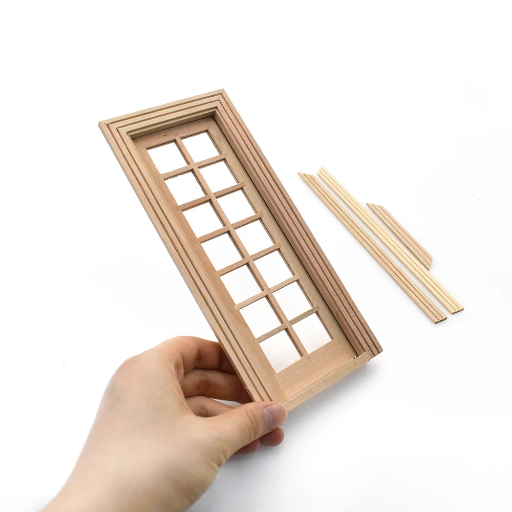 1:12 Scale Miniature Wooden Cabinet Dollhouse Furniture Mini Bookshelf Living Room Decor