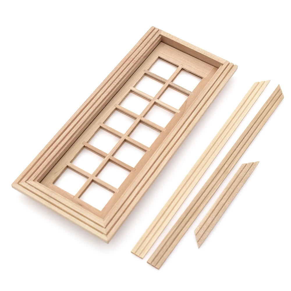 1:12 Scale Miniature Wooden Cabinet Dollhouse Furniture Mini Bookshelf Living Room Decor