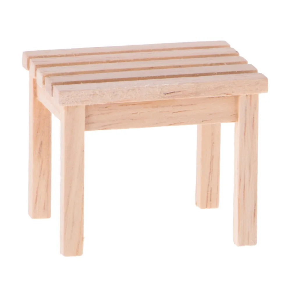 1:12 Scale Miniature Garden Furniture Set Patio Table And Chairs For Dollhouse Accessories Outdoor Decor