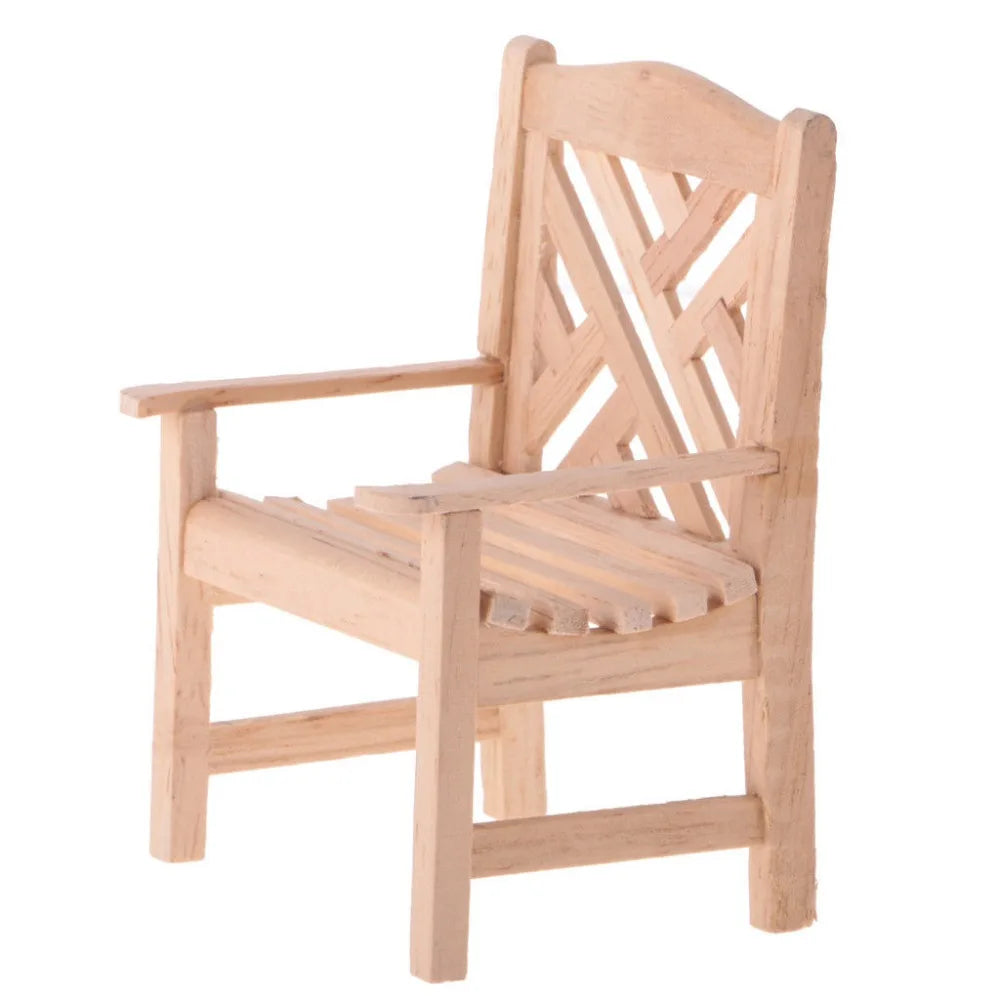 1:12 Scale Miniature Garden Furniture Set Patio Table And Chairs For Dollhouse Accessories Outdoor Decor