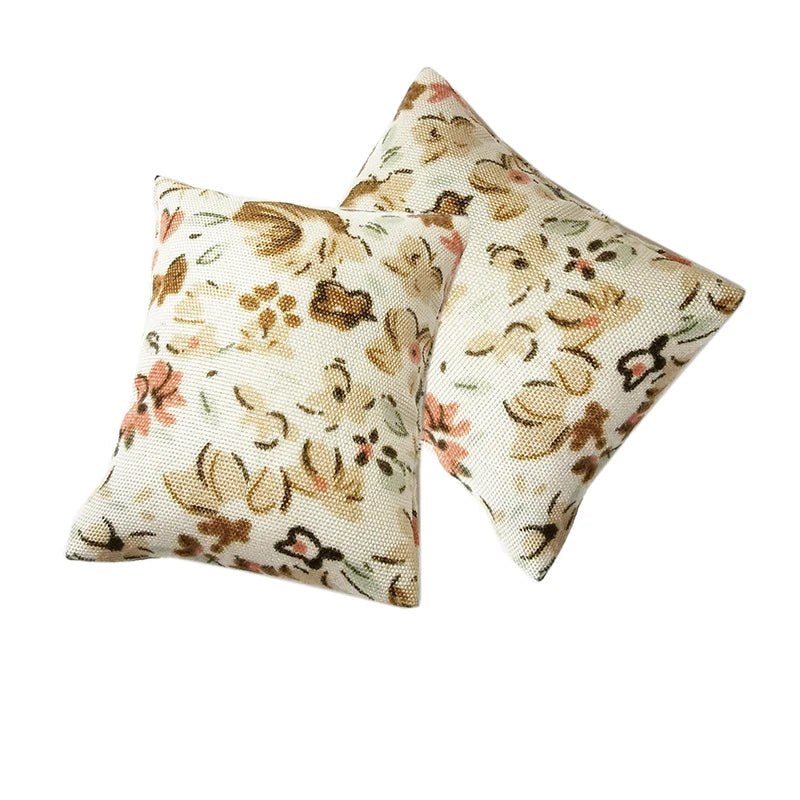 1:12 Scale Miniature Cushion Pillow Set For Sofa Couch Chair Bed Dollhouse Accessories Home Decor