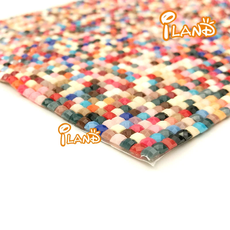 1:12 Scale Miniature Wallpaper Mosaic Tile Floor Covering 3D Plastic Self Adhesive DIY Dollhouse Accessory