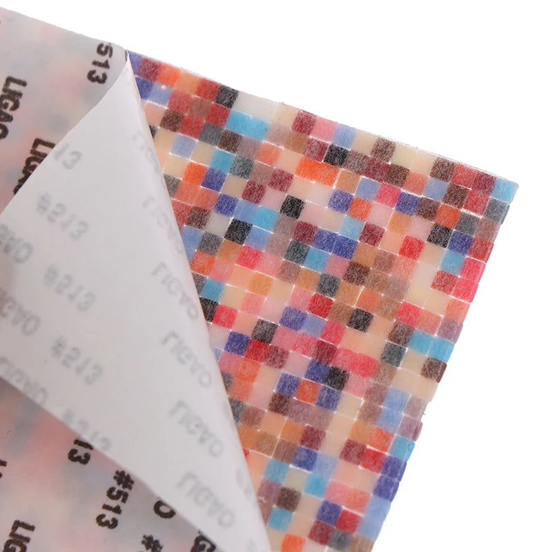 1:12 Scale Miniature Wallpaper Mosaic Tile Floor Covering 3D Plastic Self Adhesive DIY Dollhouse Accessory