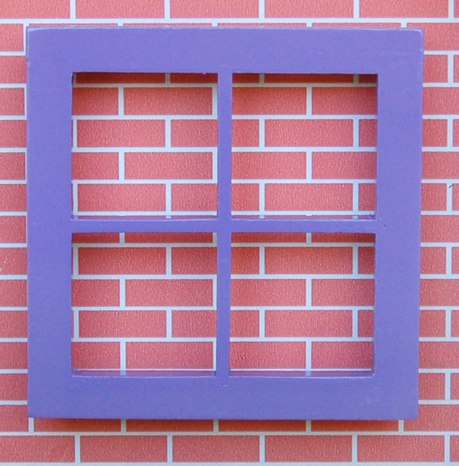 1:12 Scale Miniature Wooden Fairy Window With 4 Panes For Dollhouse DIY Accessories Miniature Furniture