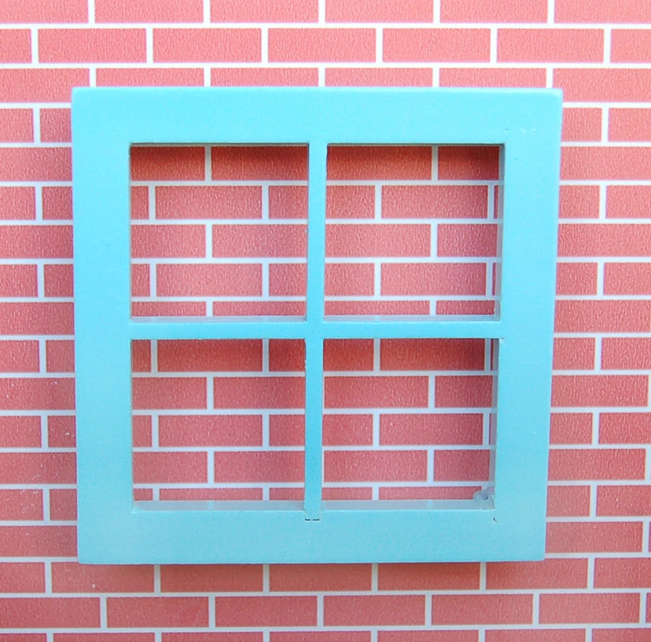 1:12 Scale Miniature Wooden Fairy Window With 4 Panes For Dollhouse DIY Accessories Miniature Furniture