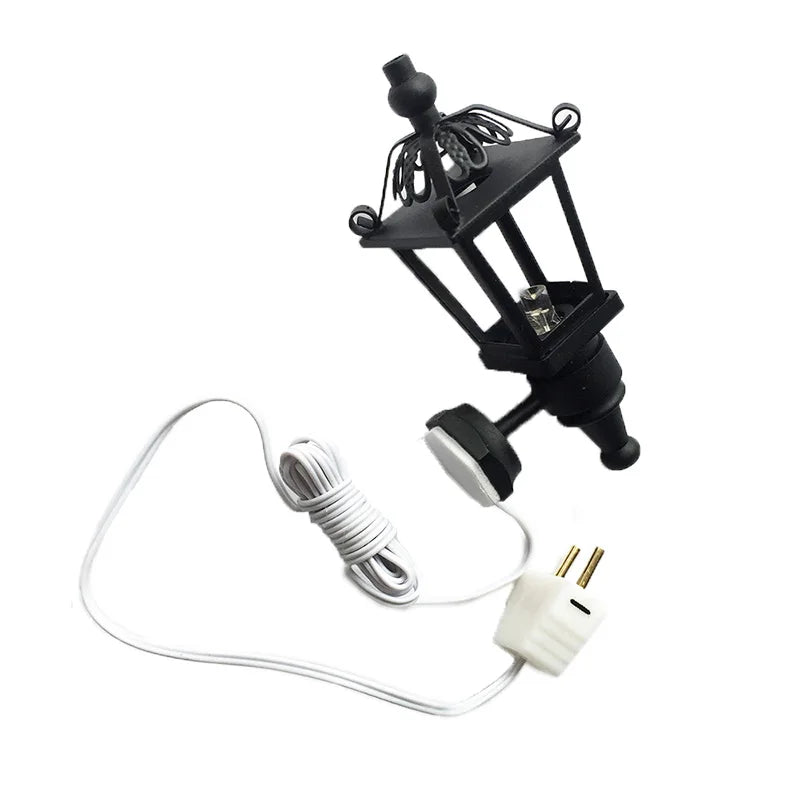 1:12 Scale Miniature Dollhouse 5V Lamp Light With Electric Wire Plug For Phone Charger Computer Interface Decor