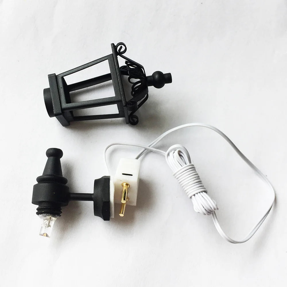 1:12 Scale Miniature Dollhouse 5V Lamp Light With Electric Wire Plug For Phone Charger Computer Interface Decor