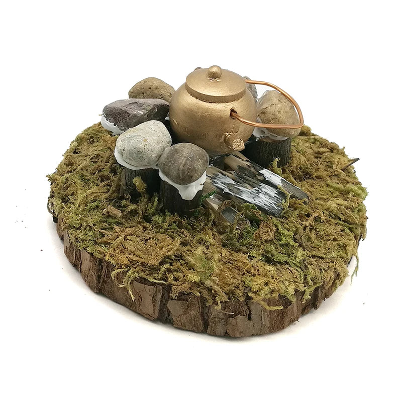 1:12 Scale Miniature Dollhouse Garden Accessories Outdoor Water Heating Mini Model Scene Decoration