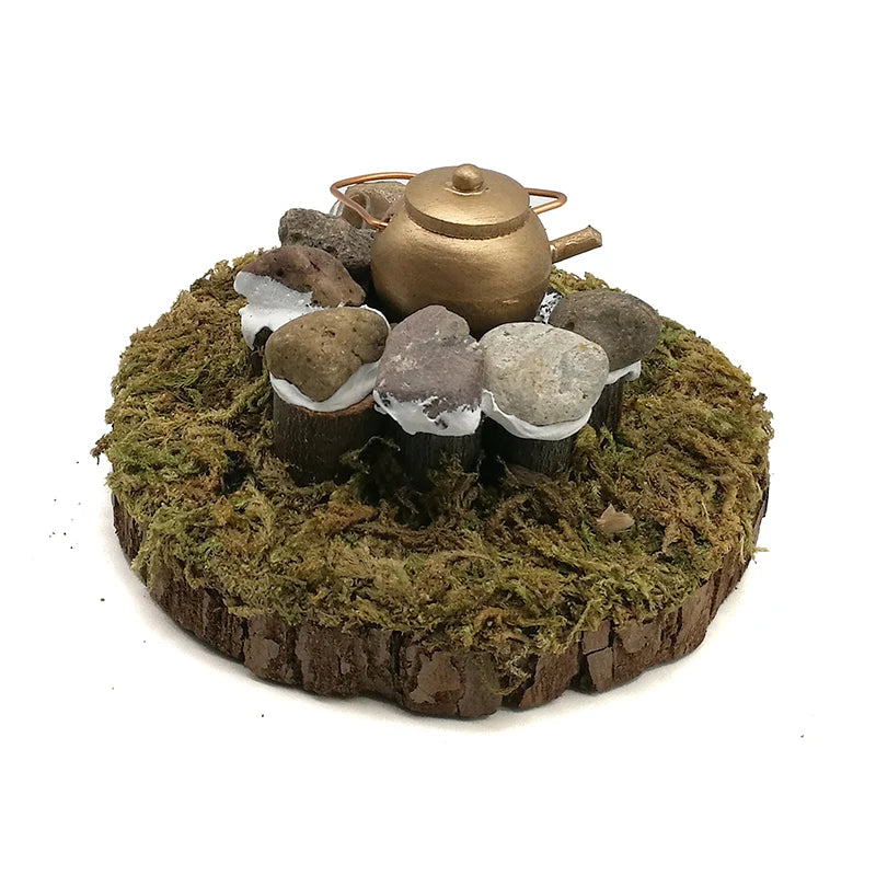 1:12 Scale Miniature Dollhouse Garden Accessories Outdoor Water Heating Mini Model Scene Decoration
