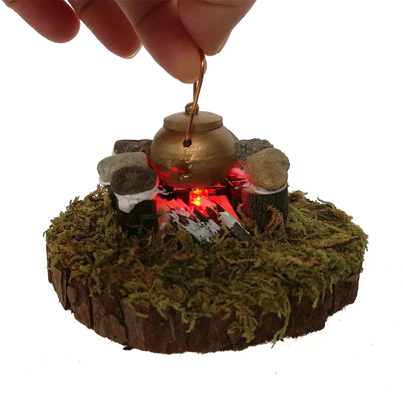1:12 Scale Miniature Dollhouse Garden Accessories Outdoor Water Heating Mini Model Scene Decoration
