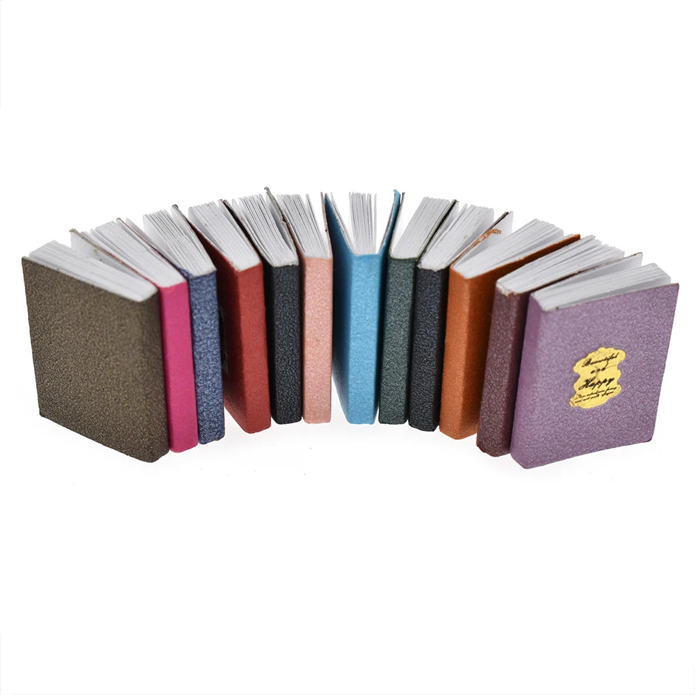 1:12 Scale Miniature Book Set For Dollhouse Decoration Miniature Furniture Accessories