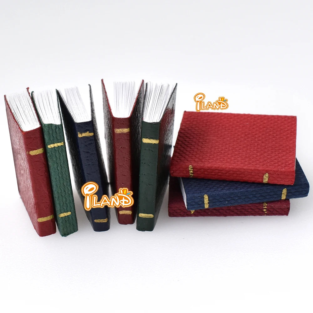1:12 Scale Miniature Book Set For Dollhouse Decoration Miniature Furniture Accessories