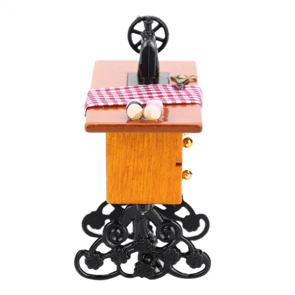 1:12 Scale Miniature Sewing Machine Dollhouse Furniture Accessories For Doll House Decor Toy
