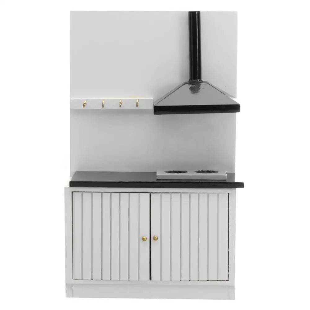 1:12 Scale Miniature Kitchen Furniture Set Sink Stove Cabinet For Dollhouse Decor WD0053