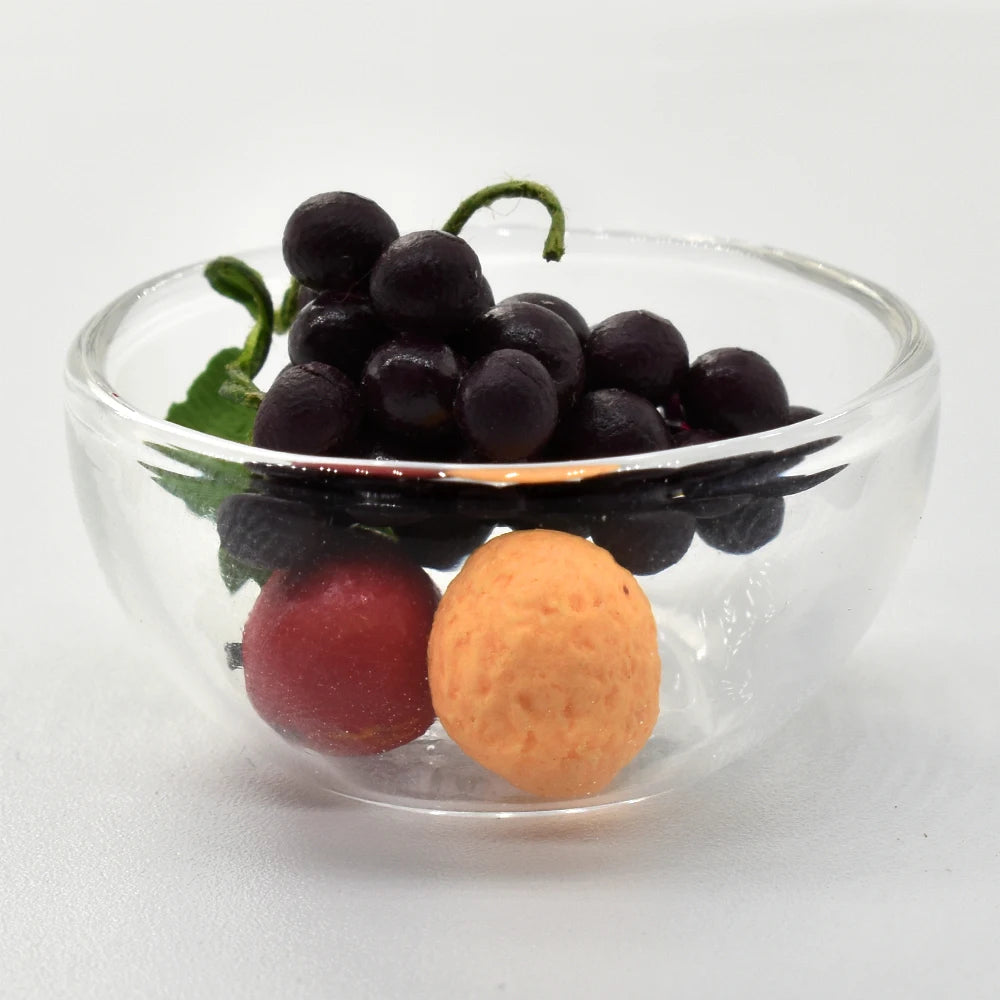 1:12 Scale Miniature Dollhouse Food Set Apple Orange Grape Mini Fruits For Dollhouse Accessories DIY Toy For Children