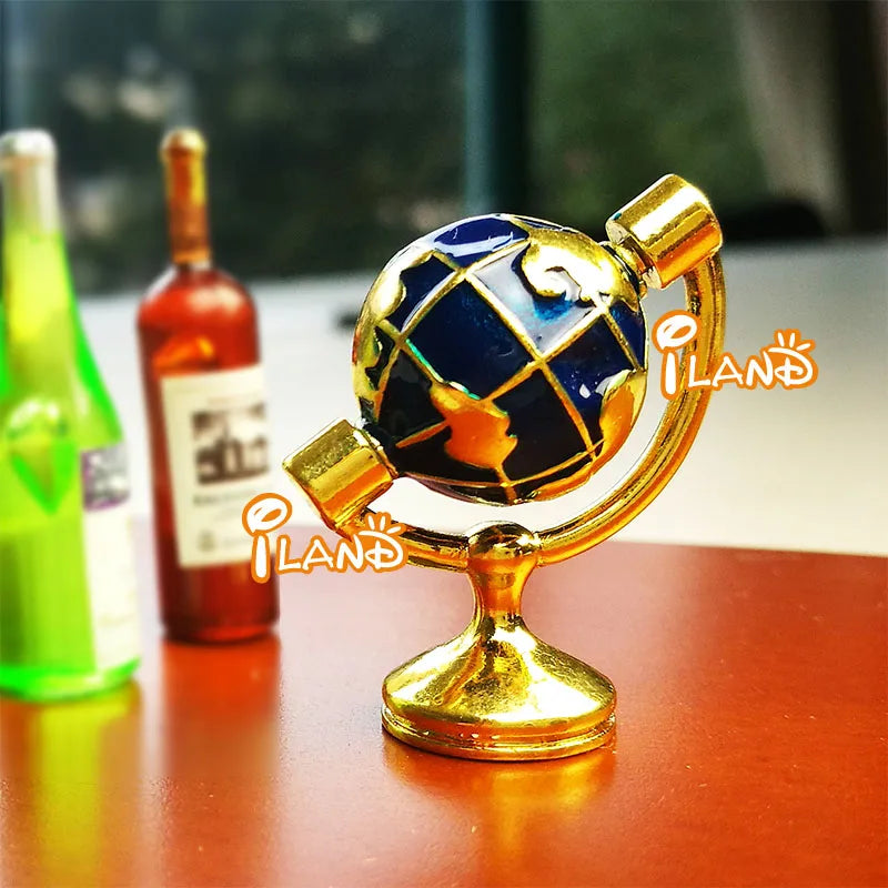 1:12 Scale Mini Globe Dollhouse Miniature For Living Room Furniture Accessories