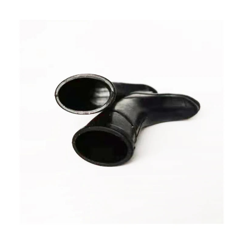 Bottes de pluie miniatures en caoutchouc pour femmes, échelle 1:12, longues bottes hautes au genou, talon épais, accessoires pour maison de poupée noirs