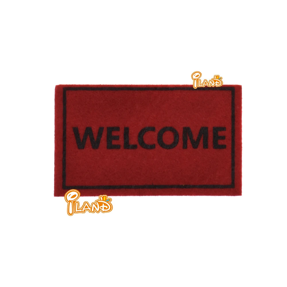 1:12 Scale Mini Welcome Doormat For Dollhouse Entrance Door Rug Carpet Cloth Floor DIY Miniature Dollhouse Accessories