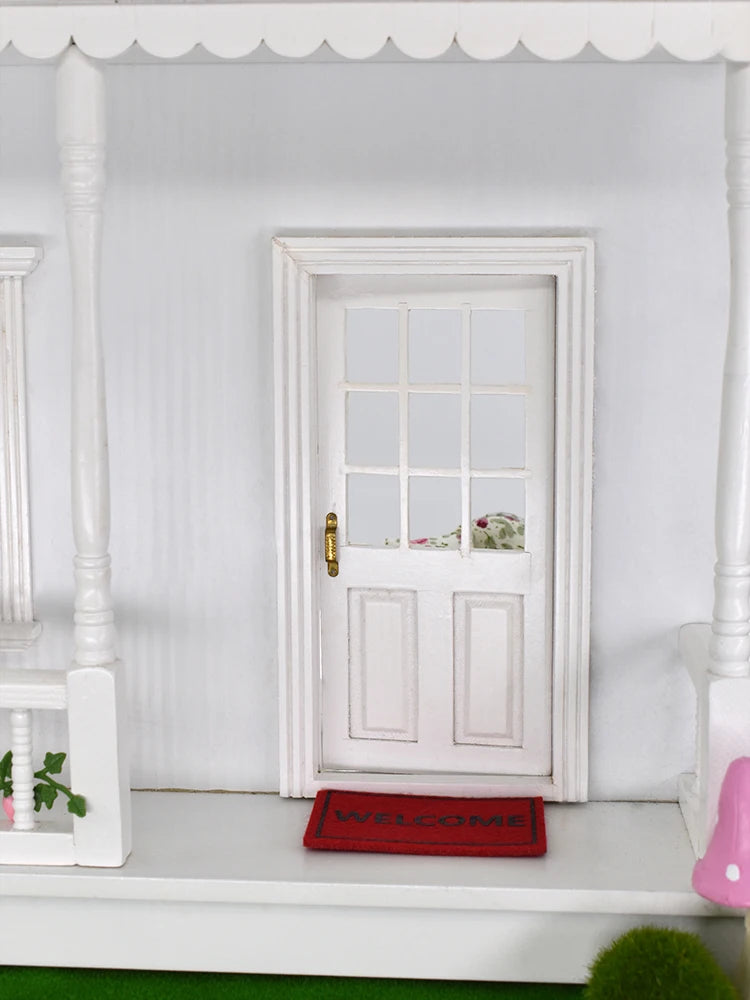1:12 Scale Mini Welcome Doormat For Dollhouse Entrance Door Rug Carpet Cloth Floor DIY Miniature Dollhouse Accessories