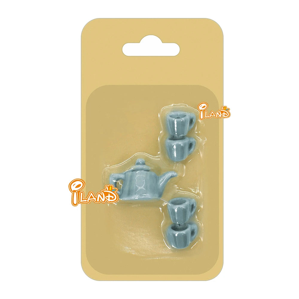 1:12 Scale Miniature Tea Set Porcelain Kettle Pot Cup Dollhouse Accessories Teaware Miniature Furniture