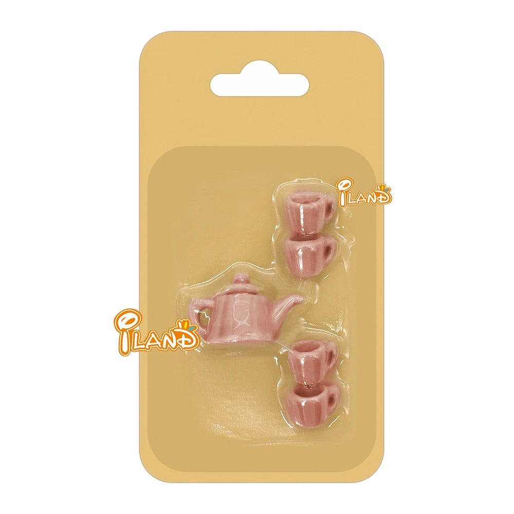 1:12 Scale Miniature Tea Set Porcelain Kettle Pot Cup Dollhouse Accessories Teaware Miniature Furniture