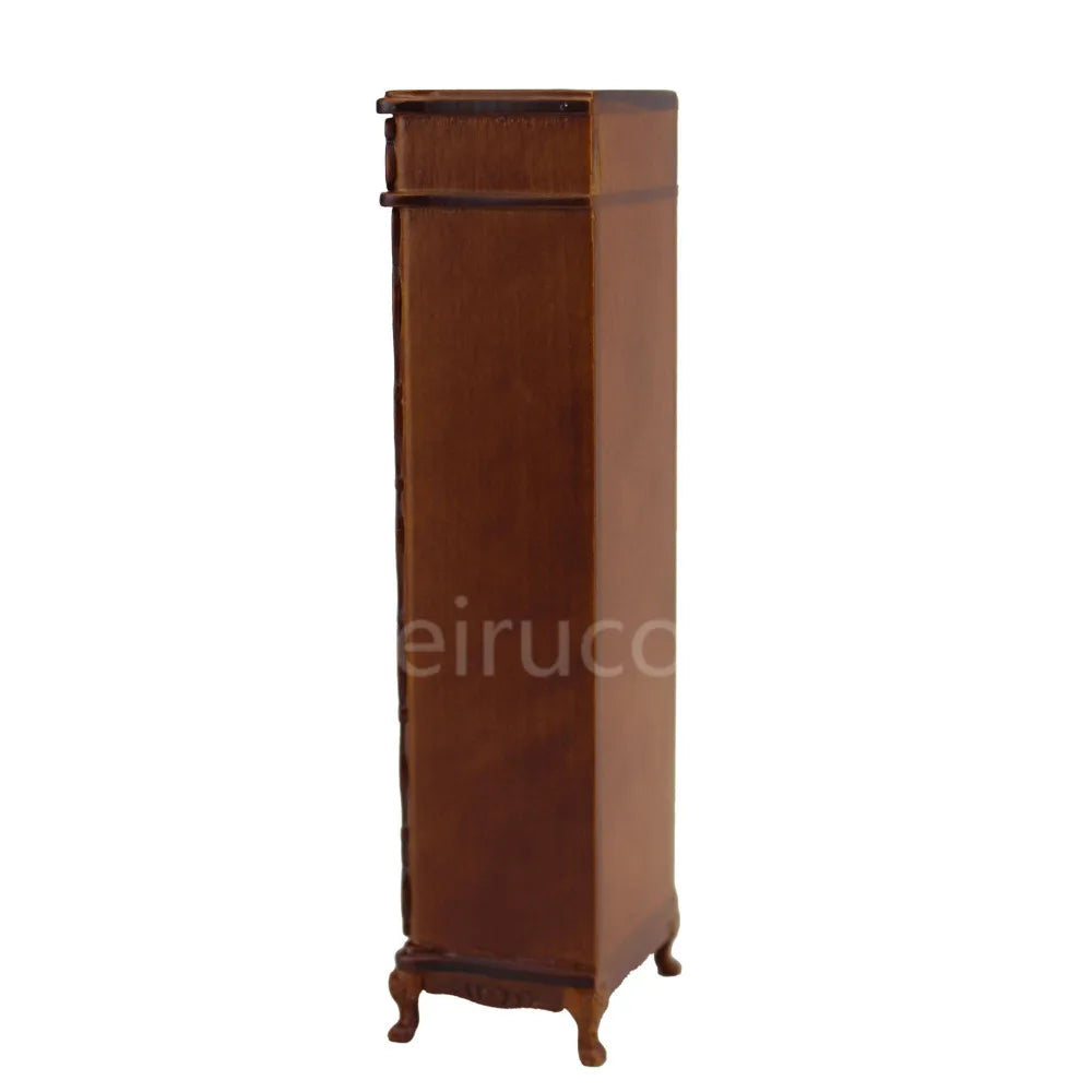 Mueble auxiliar de madera en miniatura para casa de muñecas, escala 1:12, grabado a mano, decoración de lujo para sala de estar.