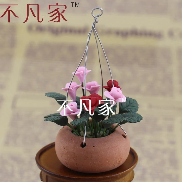 Decoración para casa de muñecas a escala 1:12, alta calidad, hermosa y preciosa flor en miniatura, envío gratis.