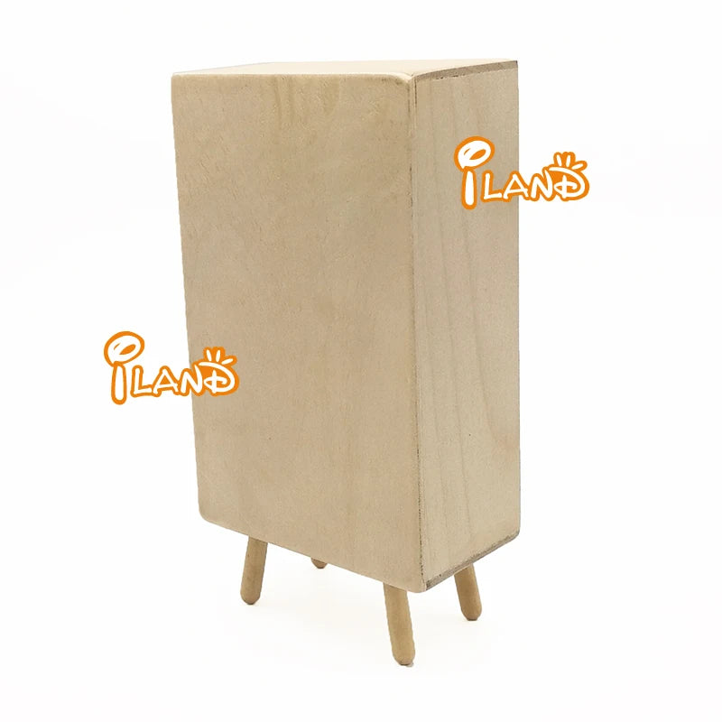 1:12 Scale Miniature Wooden Cabinet Cupboard Kitchen Dining Room Dollhouse Furniture Modern Sideboard